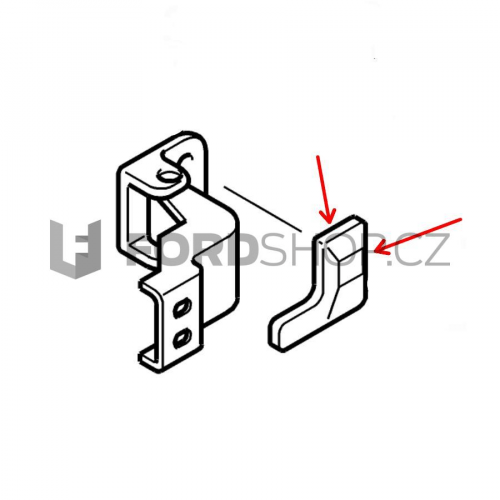 Doraz Pravostranného závěsu zadních dveří Ford Transit (spodní)