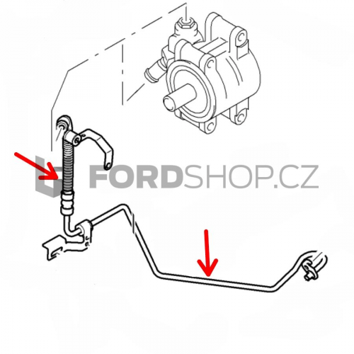 Hadice posilovače řízení Ford Transit