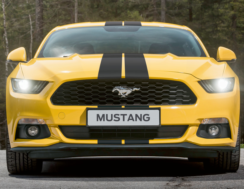 Černé matné pruhy pro Ford Mustang