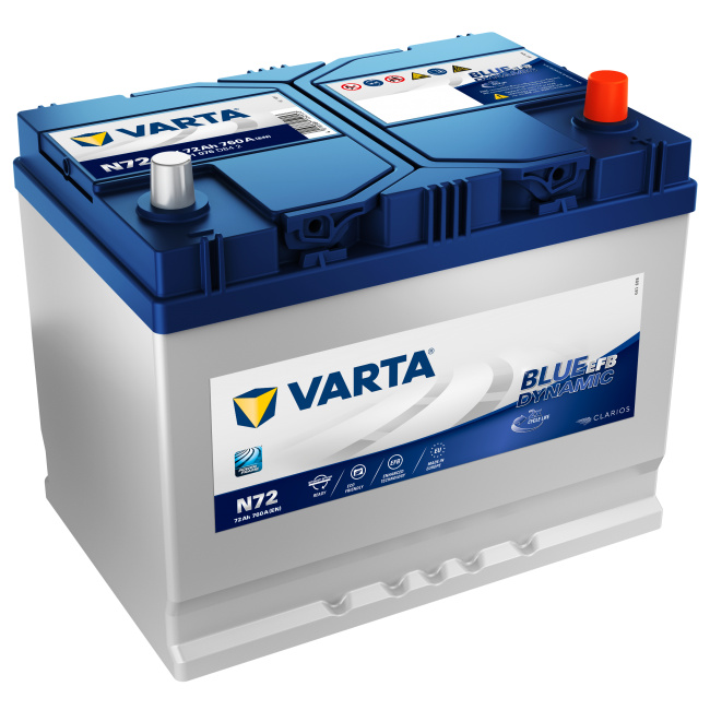 Autobaterie Varta Blue Dynamic EFB 72Ah