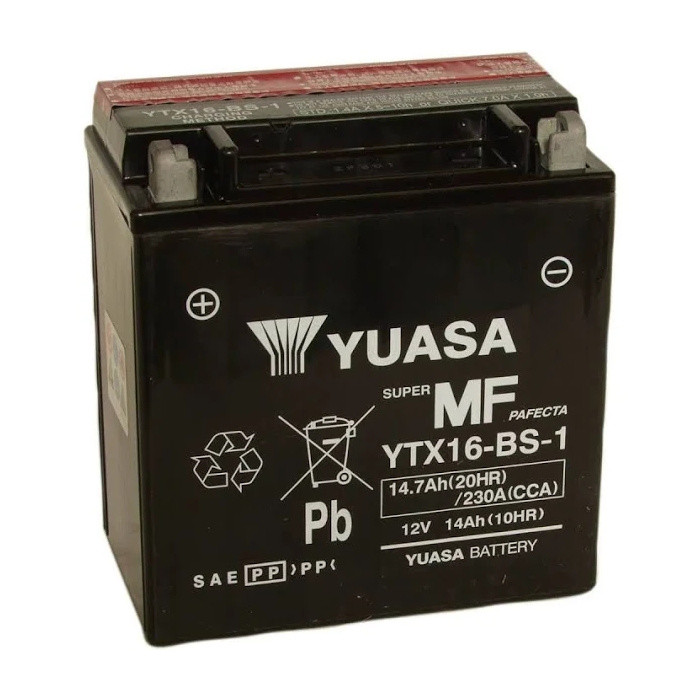 Motobaterie Yuasa Super MF YTX16-BS-1