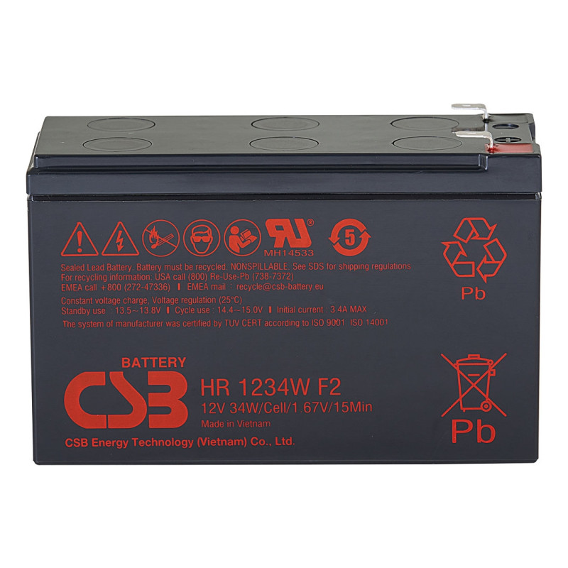 Záložní akumulátor CSB HR1234W F2 12V